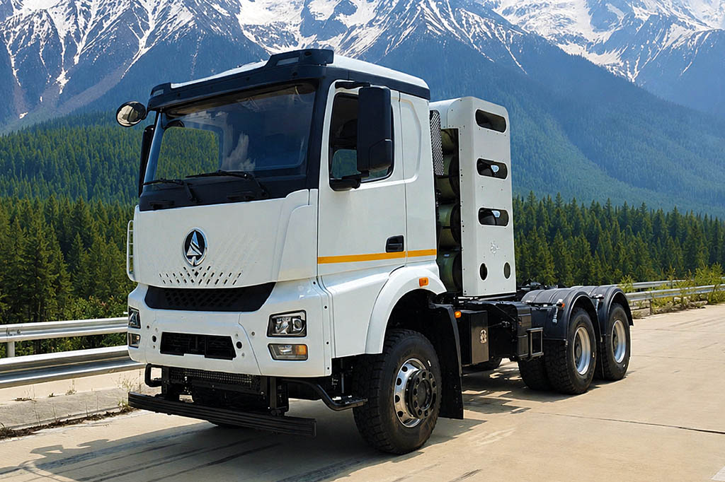 Новый газовый тягач ALTAI CORBU 6×6